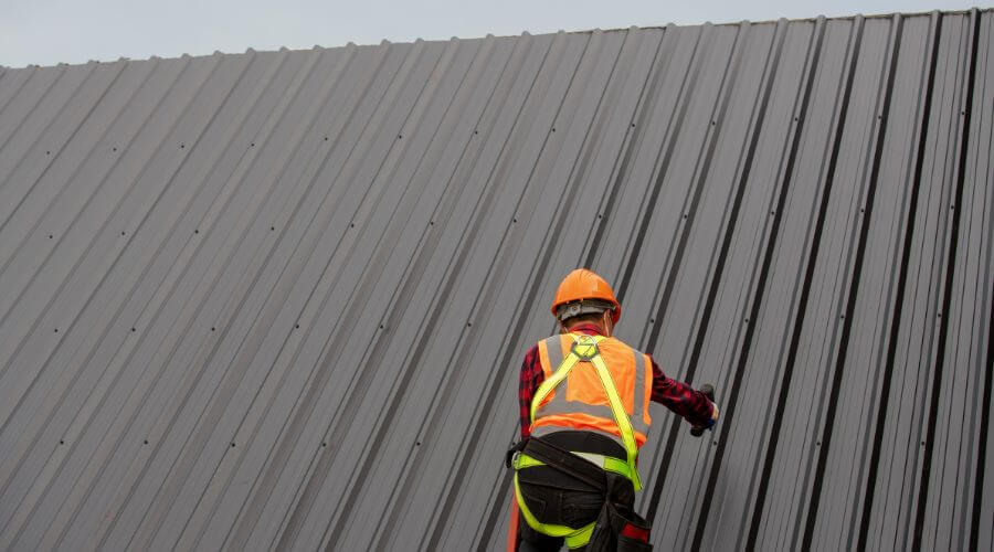Professional metal roof installation in Channing, MI